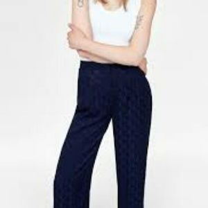 Zara jacquard floral pants NWT